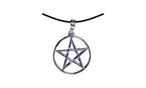 Picture of Anhänger Pentagramm klein silber