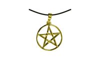 Picture of Anhänger Pentagramm klein gold