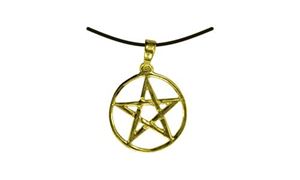Picture of Anhänger Pentagramm klein gold