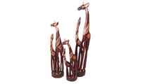 Image de Doppelgiraffe braun m. Spiegel 3er-Set