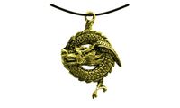 Image de Anhänger schlafender Drache gold