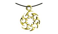 Picture of Anhänger Sonnenrad gold