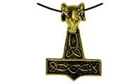 Picture of Anhänger Thorhammer groß gold
