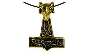 Picture of Anhänger Thorhammer groß gold