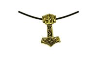 Picture of Anhänger Thorhammer klein gold