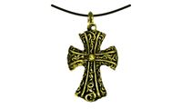 Picture of Anhänger verziertes Kreuz gold
