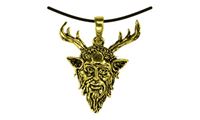 Picture of Anhänger Waldgott Kopf gold