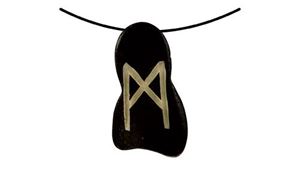 Obrazek Runenanhänger Mannaz "M" dunkel