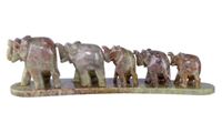 Imagen de Speckstein Elefantenfamilie 7-Köpfig