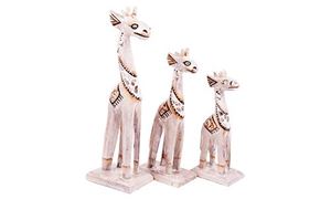 Image de Giraffe 3er-Set "Rustika" weiß klein