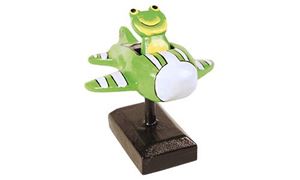 Image de Frosch im Flugzeug gelb