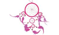 Imagen de Traumfänger mit Spiegel 16cm pink
