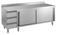 Bild von Arbeitsschrank, 1600x700x850mm, CNS 18/10,
