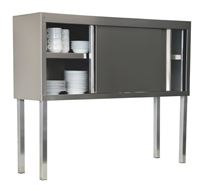 Bild von Tischaufsatzschrank, 2000x400x1150mm, aus Chromstahl