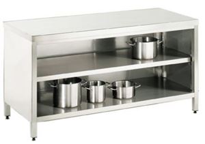 Εικόνα της Arbeitsschrank, 2600x700x850mm, voll aus Edelstahl 1.4301