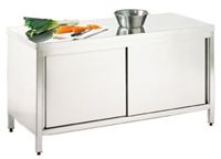 Bild von Arbeitsschrank, 2600x600x850mm, voll aus Edelstahl 1.4301