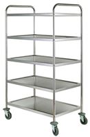 Bild von Servier-/Transportwagen, 855x535x1550mm, mit 5 Borden,