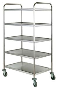 Bild von Servier-/Transportwagen, 855x535x1550mm, mit 5 Borden,