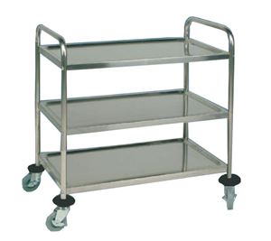 Image de Servier-/Transportwagen, 855x535x930mm, mit 3 Borden