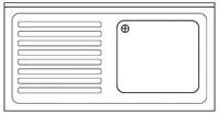 Imagen de Spülabdeckung 1200 x 700x40mm