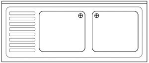 Resim Spülabdeckung 1900 x 700x40mm