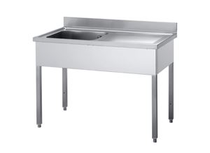 Bild von Spültisch, 1200x700x850 mm, 1 Becken LINKS,