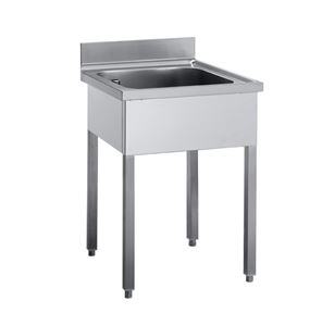 Afbeelding van Spültisch 700x700x850mm, 1 Becken, OHNE Abtropffläche,