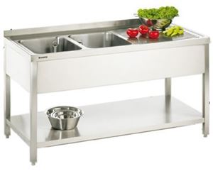 Picture of Spültisch aus CNS 1500x600x850mm