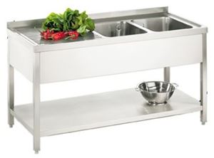 Afbeelding van Spültisch aus CNS 1500x600x850mm