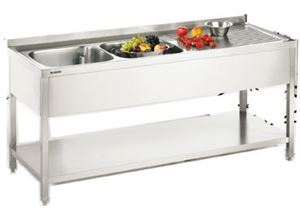 Resim Spültisch aus CNS 1800x600x850mm