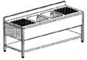Изображение Spültisch aus CNS 2000x700x850mm
