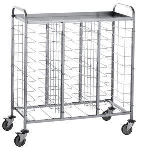 Bild von Tablettwagen, 1355x610x1460mm, für 30x Tabletts,