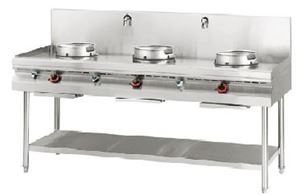 Resim Wok-Chinaherd, Gas, 2000 x 700 x 850 / 1150 mm,