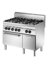 Bild von Gasherd mit 6 Kochstellen + Gasbackofen,