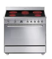 Picture of Edelstahl-Glaskeramikherd 900 x 600 x 900 mm,