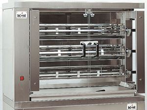 Bild von Hähnchengrill, Elektro, 1098x480x820 mm, 3 Spieße für