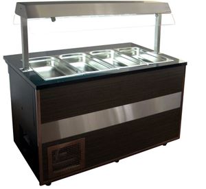 Bild von Salattheken 2500x1250x800 mm,7 x 1/1 GN,