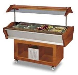 Bild von Gastro Buffet Salatbar, 1550x900x850/1350 mm, 507 W, 220 V,