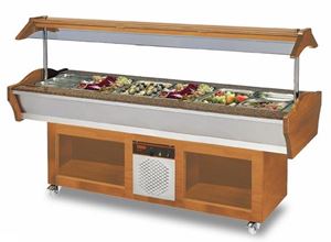 Bild von Gastro Buffet Salatbar, 2200x900x850/1350 mm, 790 W , 220 V,