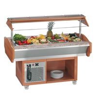 Bild von Gastro Buffet Salatbar, 1520x900x870/1320 mm, 220 V, 50 Hz,