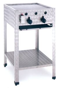 Bild von Gas-Kombibräter, 485x530x830mm, 2 Heizschlangen, Standgerät,