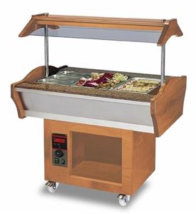 Bild von Gastro Buffet HOT, 1200x900x850/1350 mm, 2 x 1,2 kW,