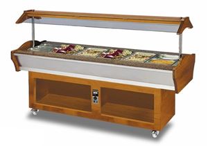 Bild von Gastro Buffet HOT, 2200x900x850/1350 mm, 3 x 1,25 kW,