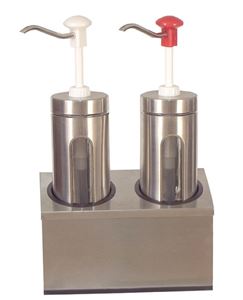 Resim Zylindrischer Soßenspender, 290x145x470mm, Pumpe aus schlag-