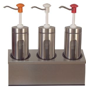 Resim Zylindrischer Soßenspender, 440x145x470mm, Pumpe aus schlag-