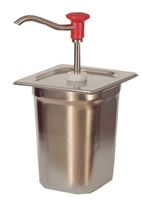Bild von GN-Edelstahl- Pumpspender für Soßen, 180x165x330mm