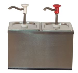 Bild von GN-Edelstahl- Pumpspender für Soßen, 340x185x350mm