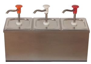 Bild von GN-Edelstahl- Pumpspender für Soßen, 505x185x350mm