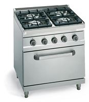 Bild von Gasherd mit 4 Brennern, 800x700x900 mm, mit Gas-Backofen,