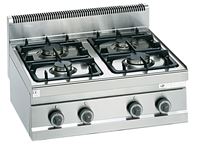 Bild von Kochfeld 800x700x290 mm, 4-Flammig,Gas,
